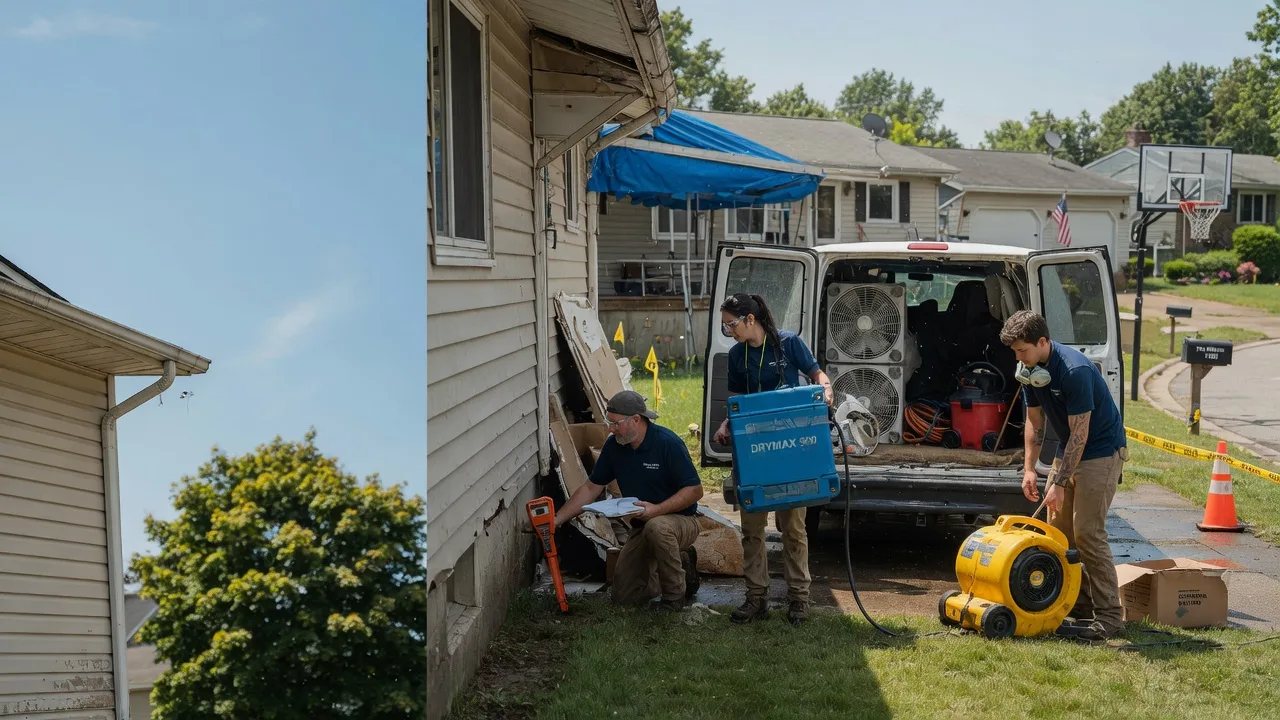 Ceiling Leak Cleanup in Oak Creek, WI near me